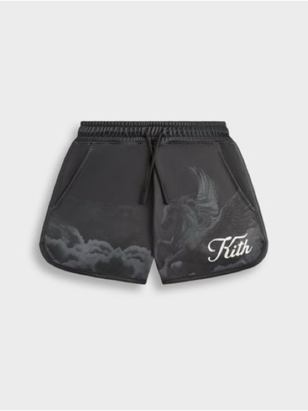 Kith Kids Printed Pegasus Jordan Soccer Short - Black